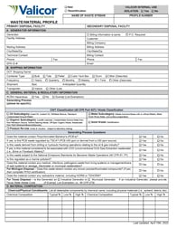 Valicor - Waste Profile Form - Final_Page_1