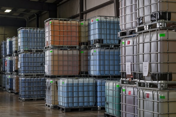 containerized waste in totes