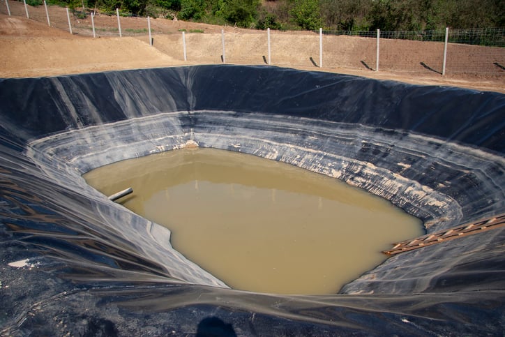 leachate pond leachate pond